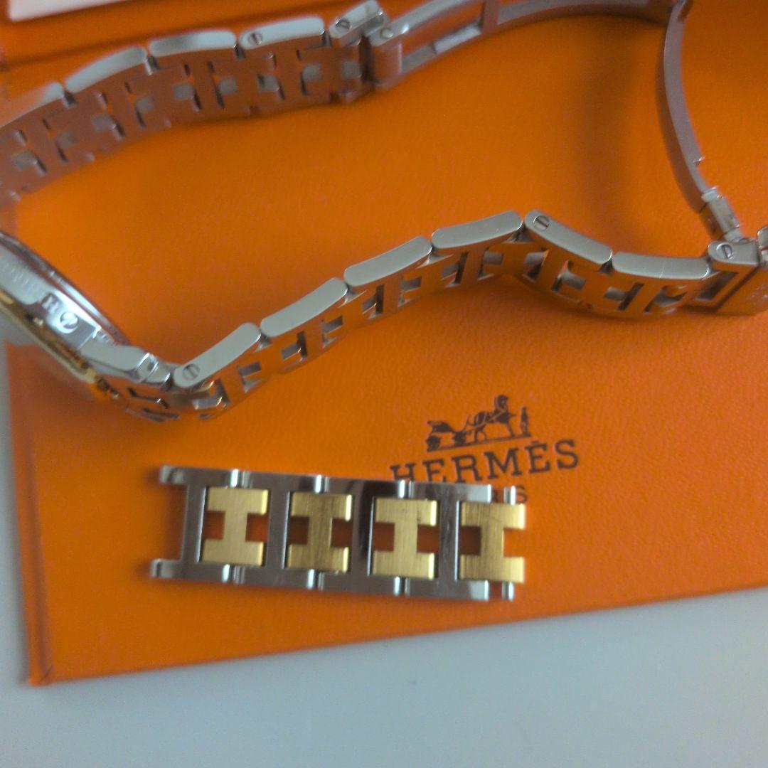 HERMES 腕時計 クリッパー　シルバー ゴールド