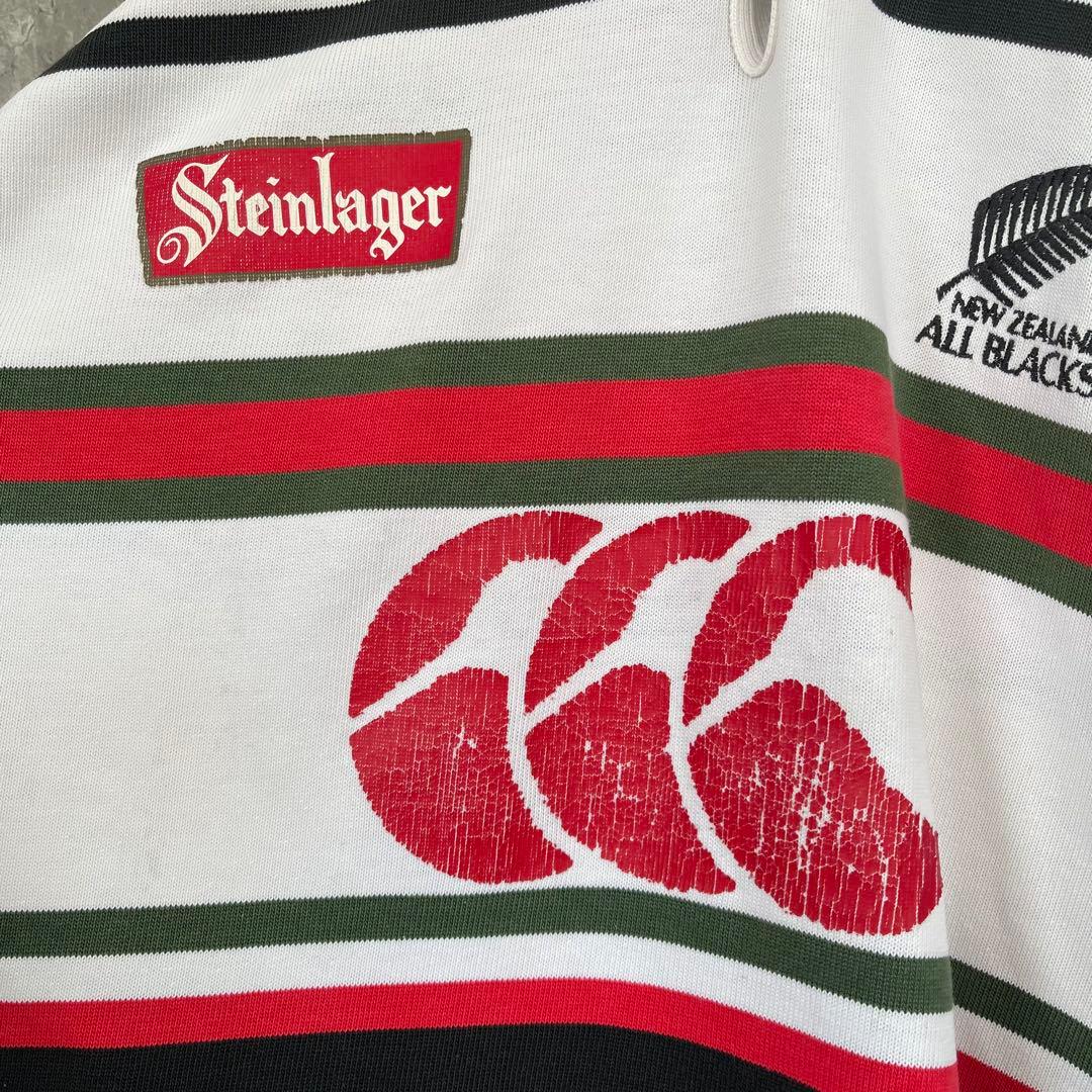 【ニュージーランド製】カンタベリー 長袖 ラガーシャツ オールブラックス 古着