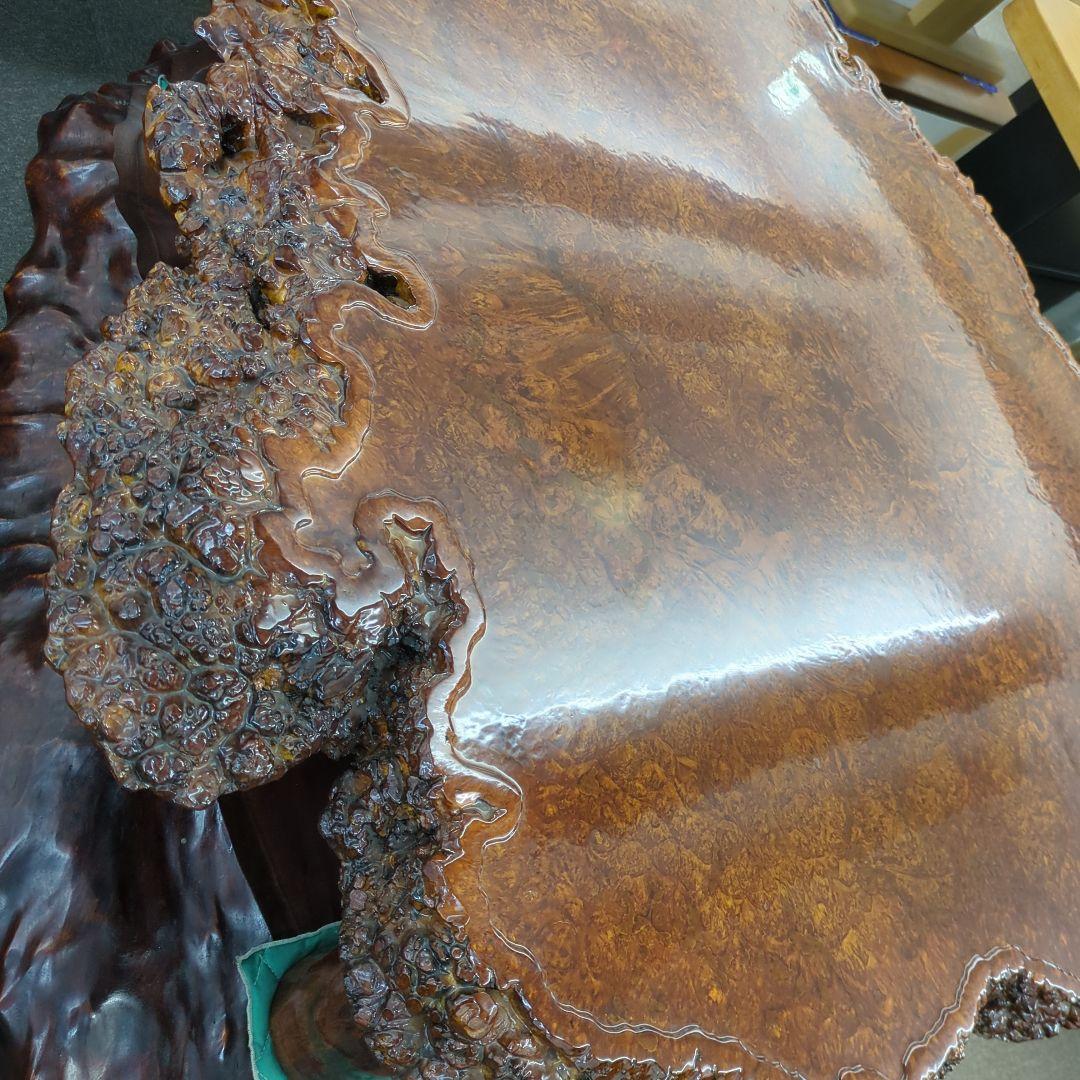 【Cartier LOVE様】未使用 送料込み かえで 無垢こぶ座卓ローテーブル