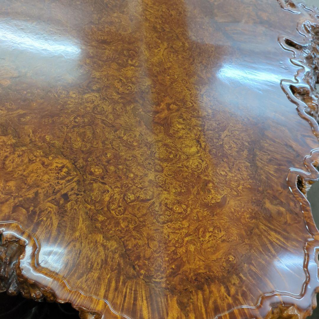 【Cartier LOVE様】未使用 送料込み かえで 無垢こぶ座卓ローテーブル