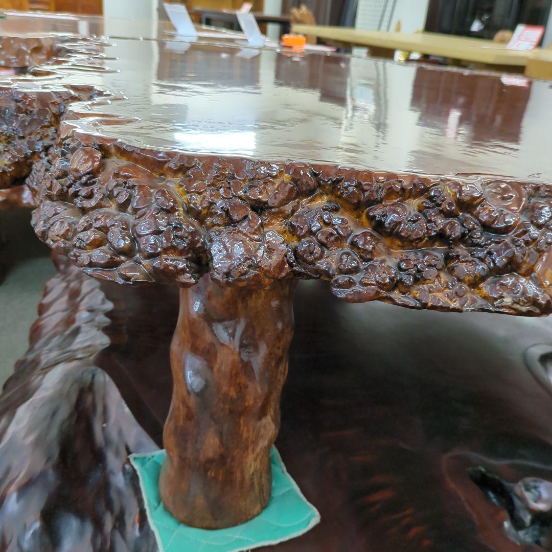 【Cartier LOVE様】未使用 送料込み かえで 無垢こぶ座卓ローテーブル