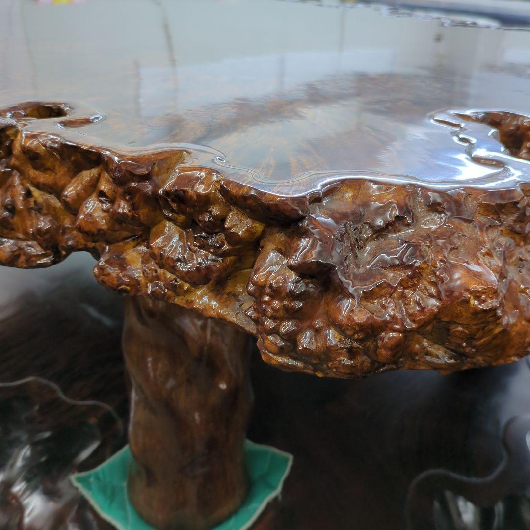 【Cartier LOVE様】未使用 送料込み かえで 無垢こぶ座卓ローテーブル