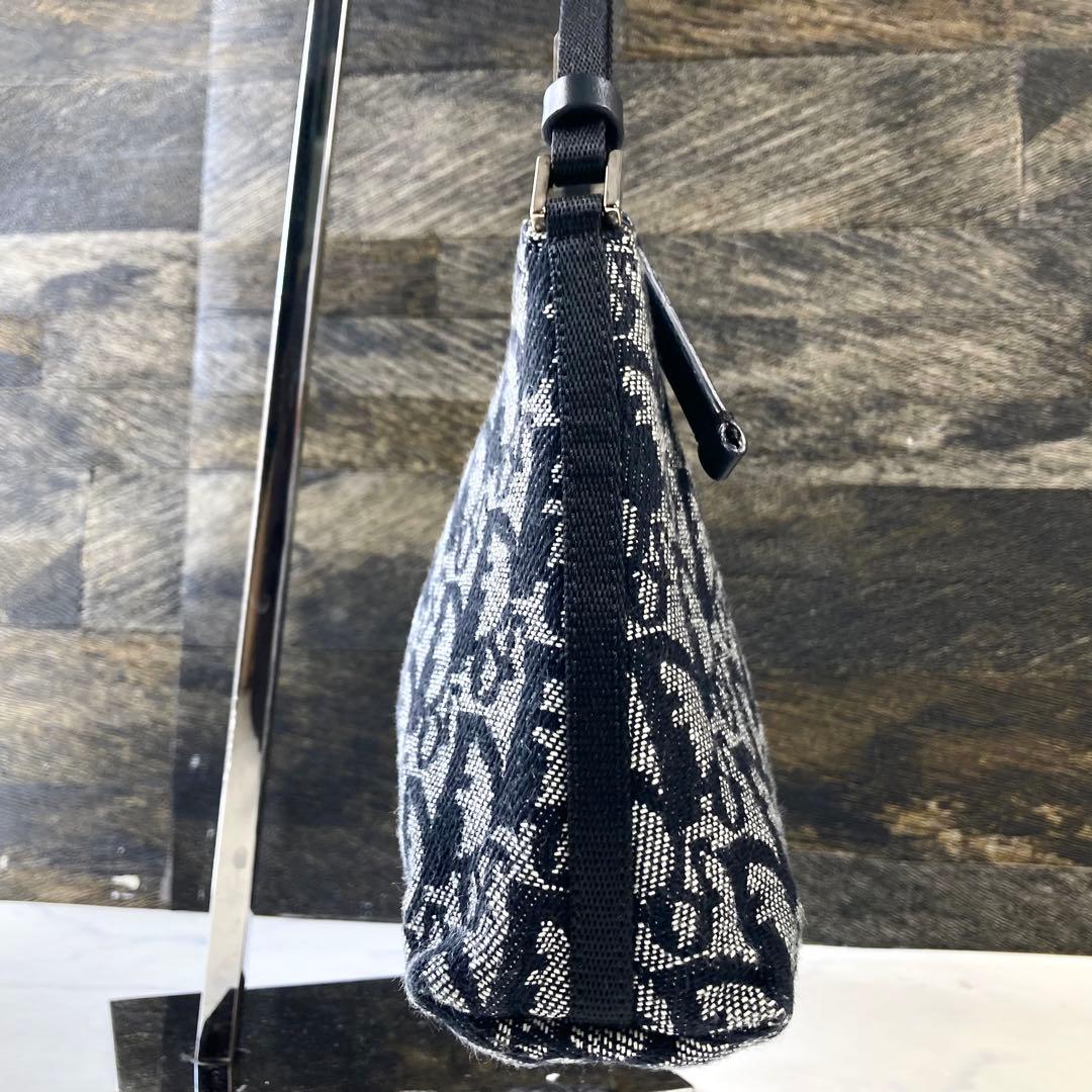 極美品 クリスチャンディオール アクセサリーポーチ トロッター ネイビー 肩掛け