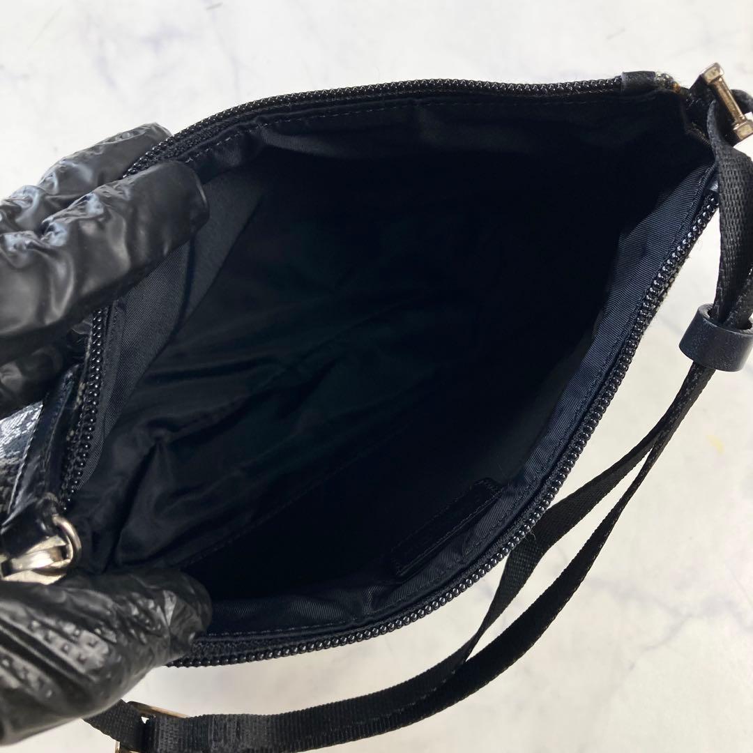 極美品 クリスチャンディオール アクセサリーポーチ トロッター ネイビー 肩掛け