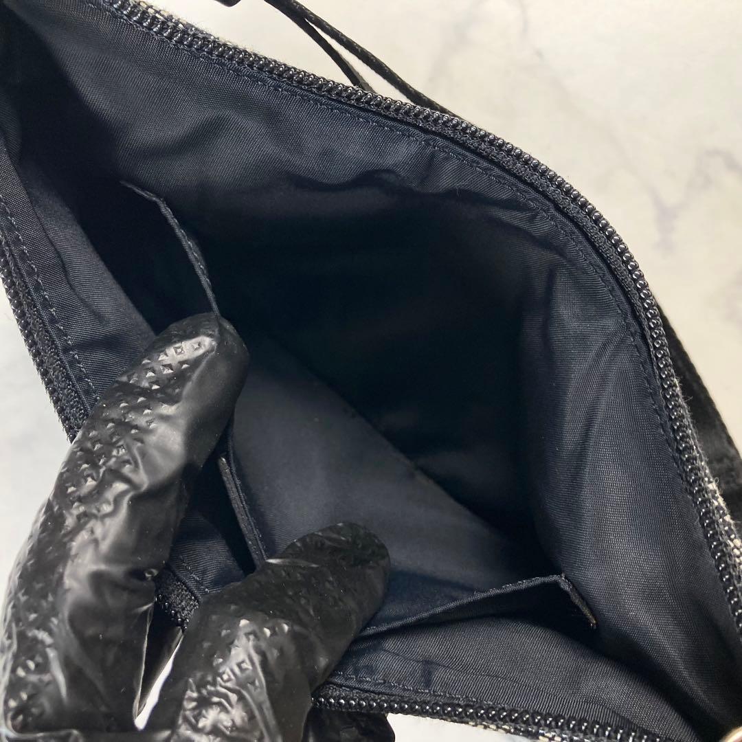 極美品 クリスチャンディオール アクセサリーポーチ トロッター ネイビー 肩掛け