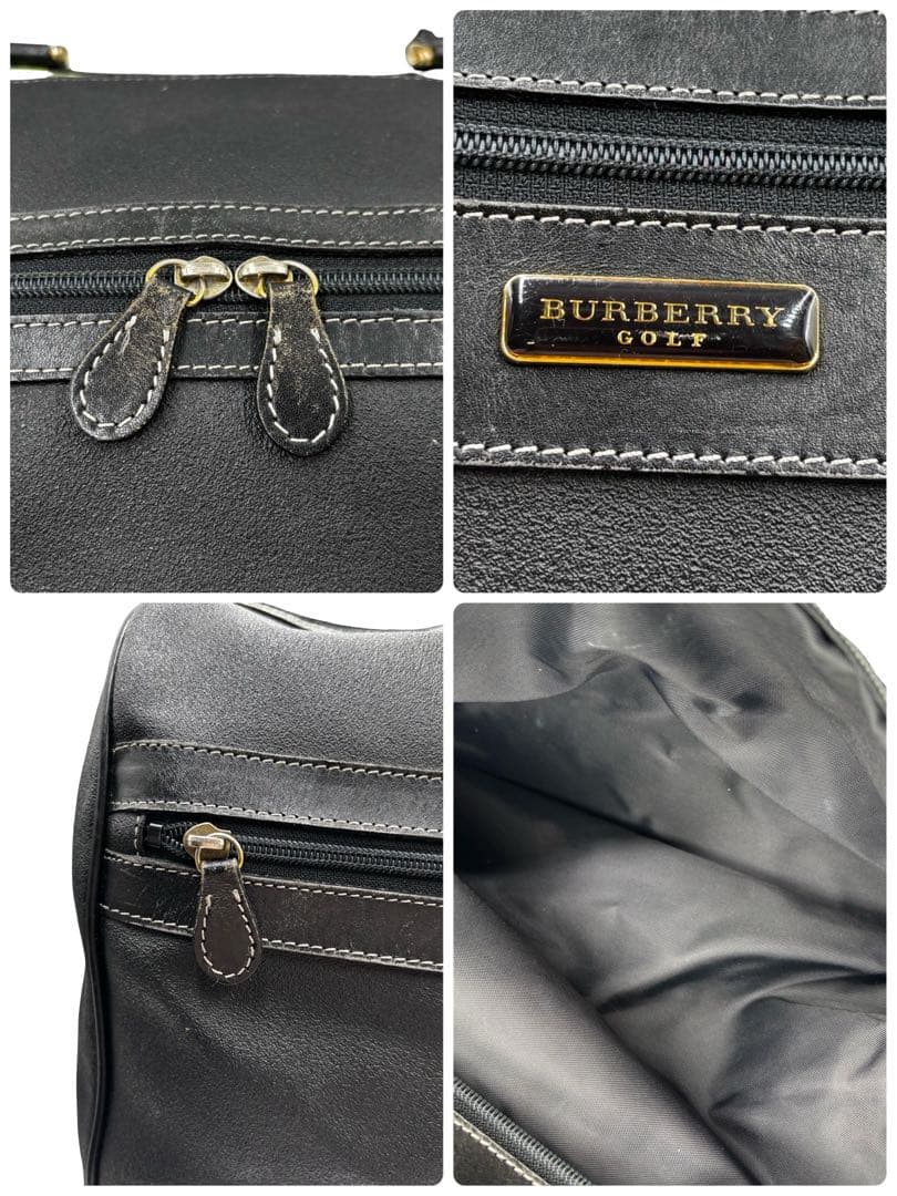 【ヴィンテージ】バーバリーゴルフ　2way ボストンバッグ　ショルダー　PVC