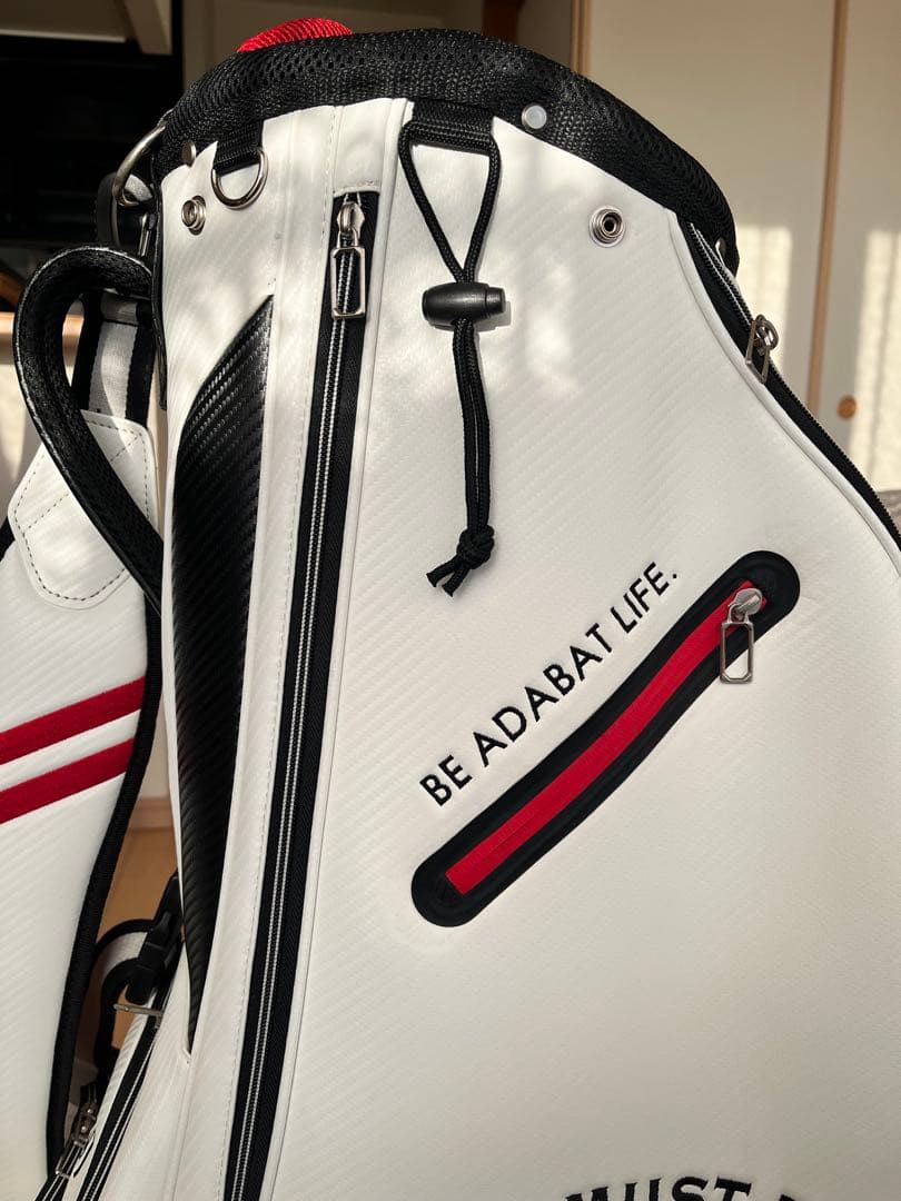 展示品超美品adabat アダバット カートキャディバッグ　ホワイト　9型　軽量