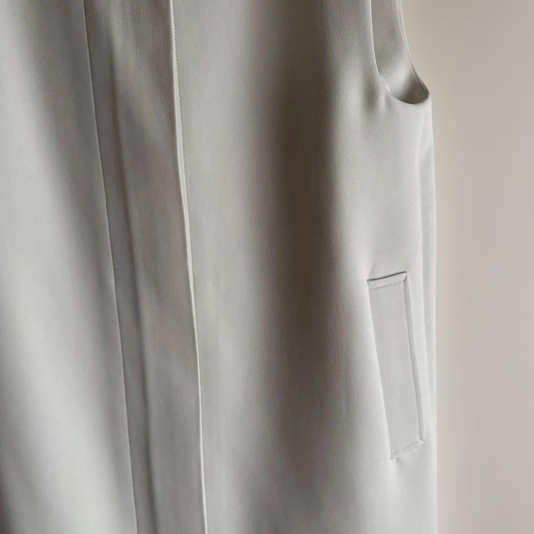 アドーア【ADORE】 トリプルクロスフードジレ ロングベスト