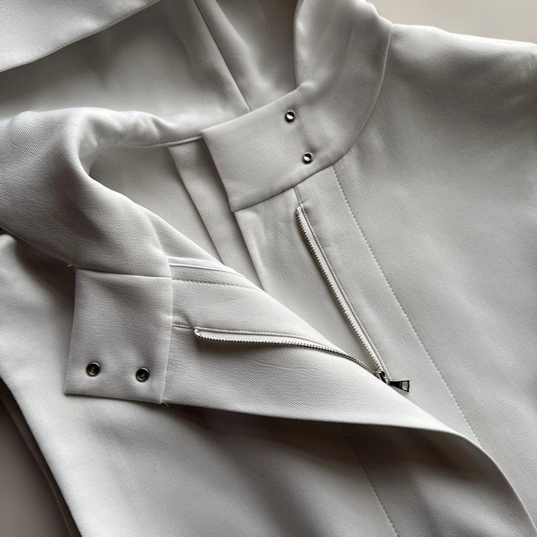 アドーア【ADORE】 トリプルクロスフードジレ ロングベスト