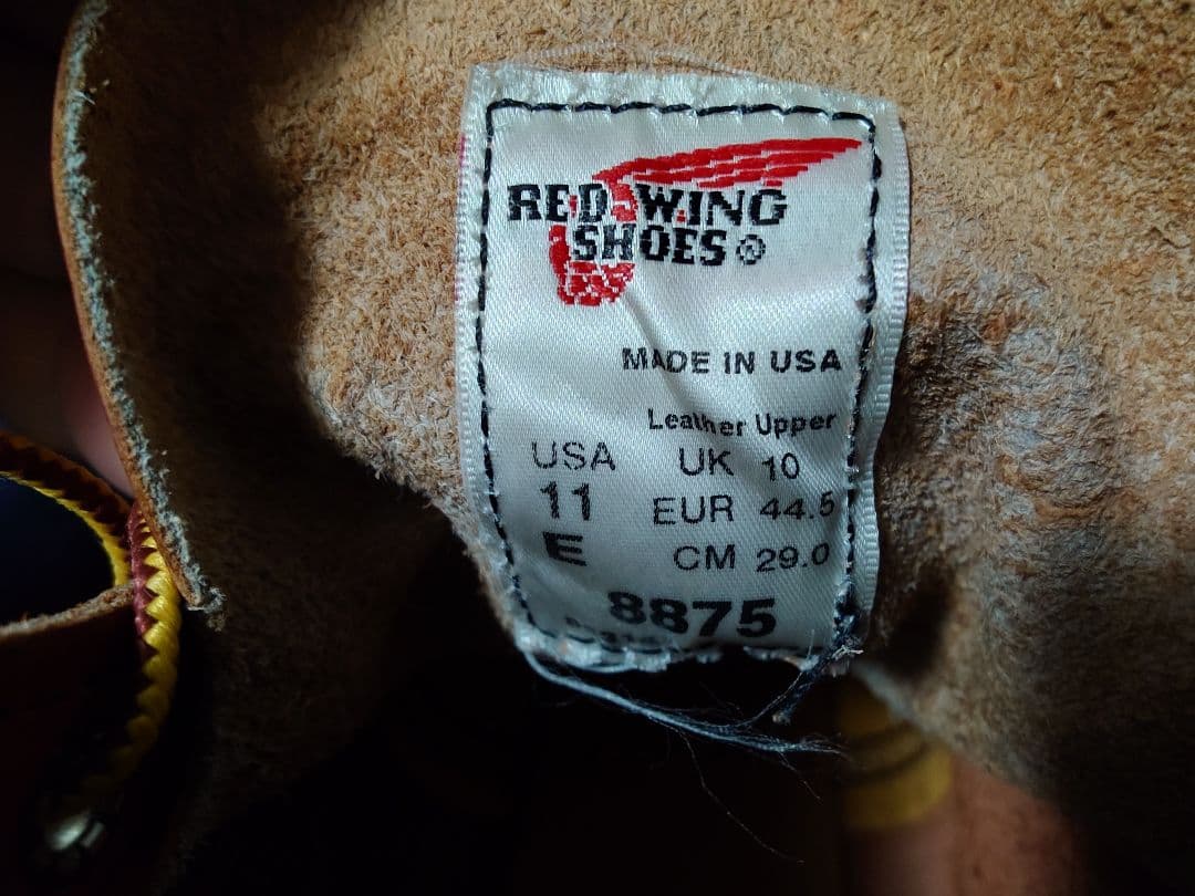 RED WING アイリッシュセッター 8875 11E 29.0 cm 赤茶