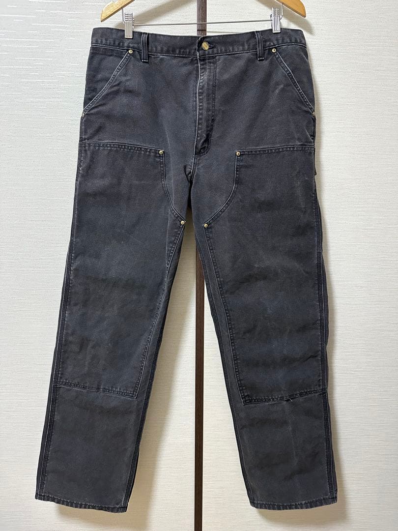 Carharttカーハートダブルニー デニム B01 BLK90s00sUSA製