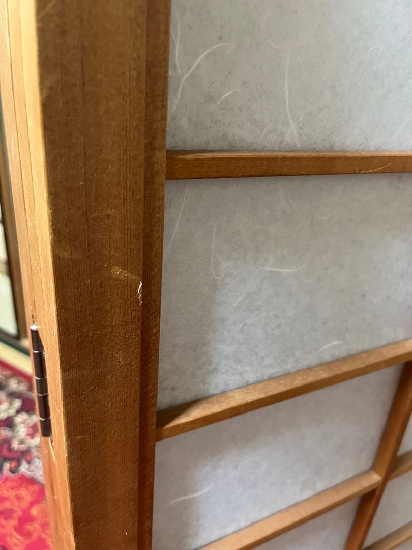 昭和レトロ衝立 和風衝立 4連 高さ150cm