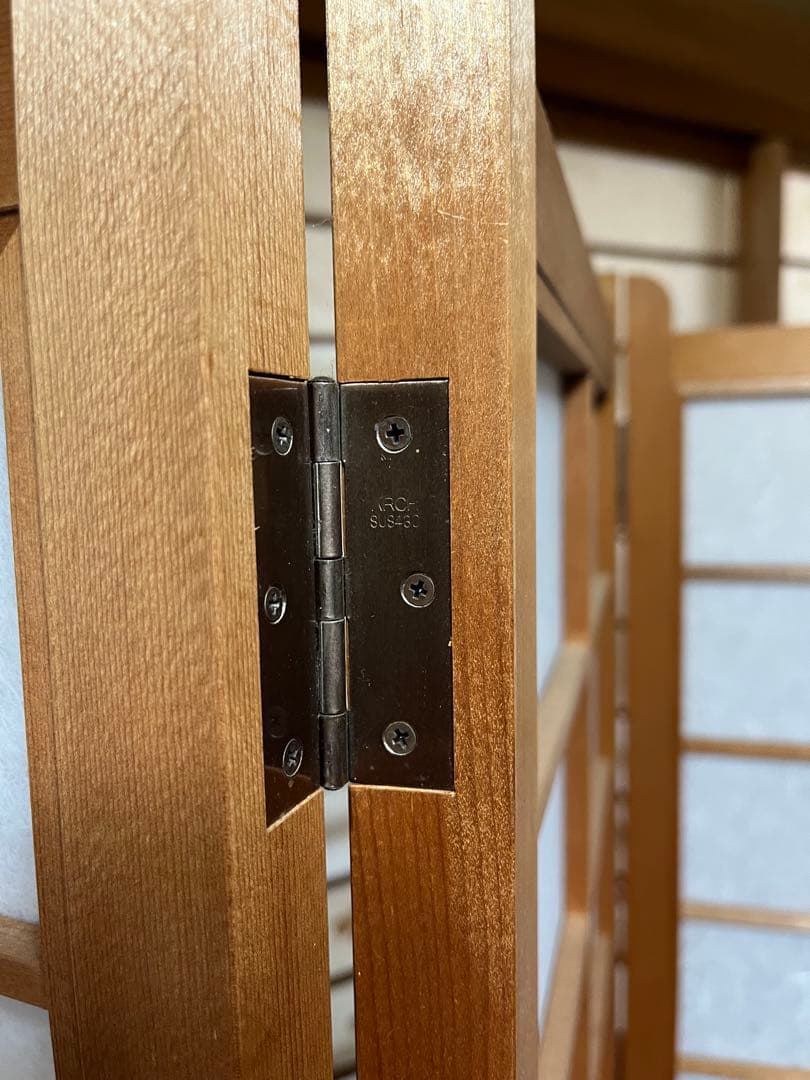 昭和レトロ衝立 和風衝立 4連 高さ150cm