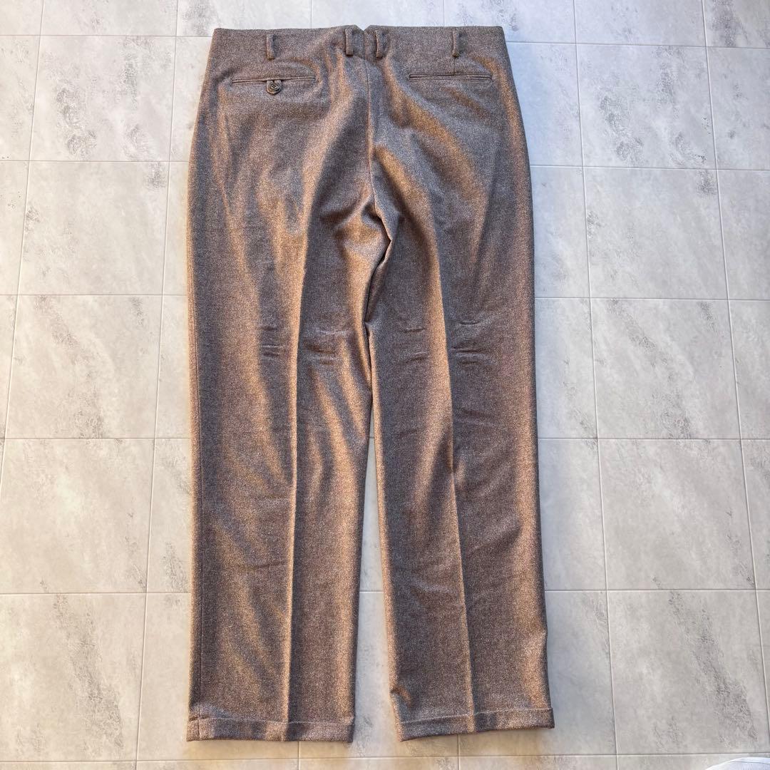 【ほぼ未使用】ドライボーンズ 50s W36 ワイドタックパンツ シルク混 極太