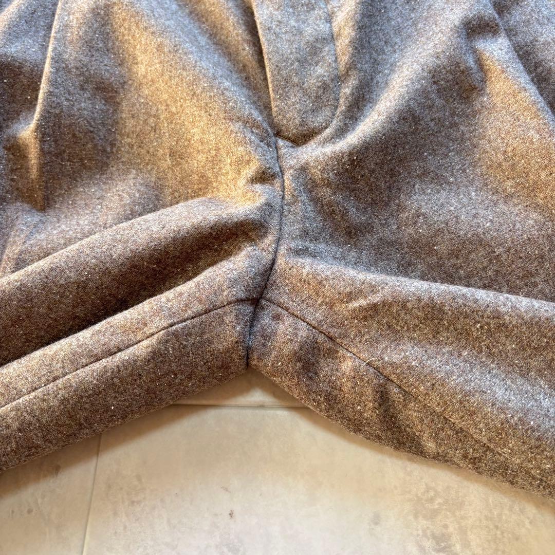 【ほぼ未使用】ドライボーンズ 50s W36 ワイドタックパンツ シルク混 極太