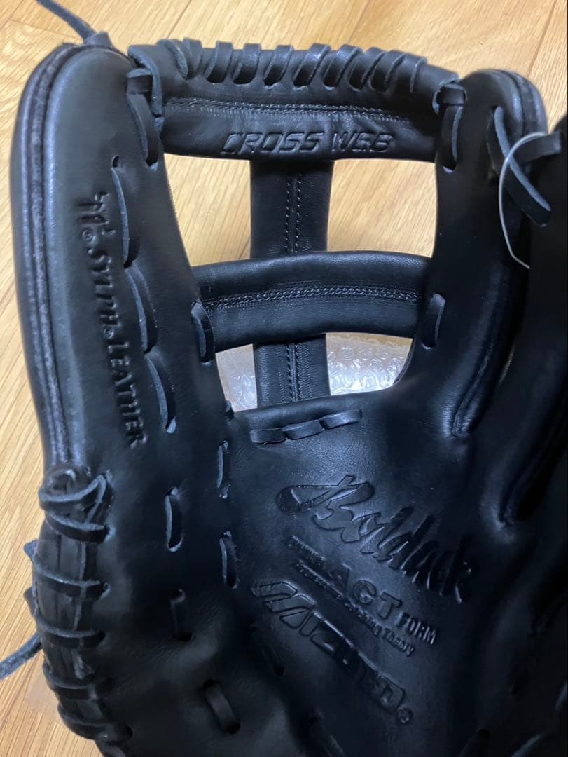 未使用品　ミズノ　ビューリーグ　軟式用　内野用　グローブ　青ビュー