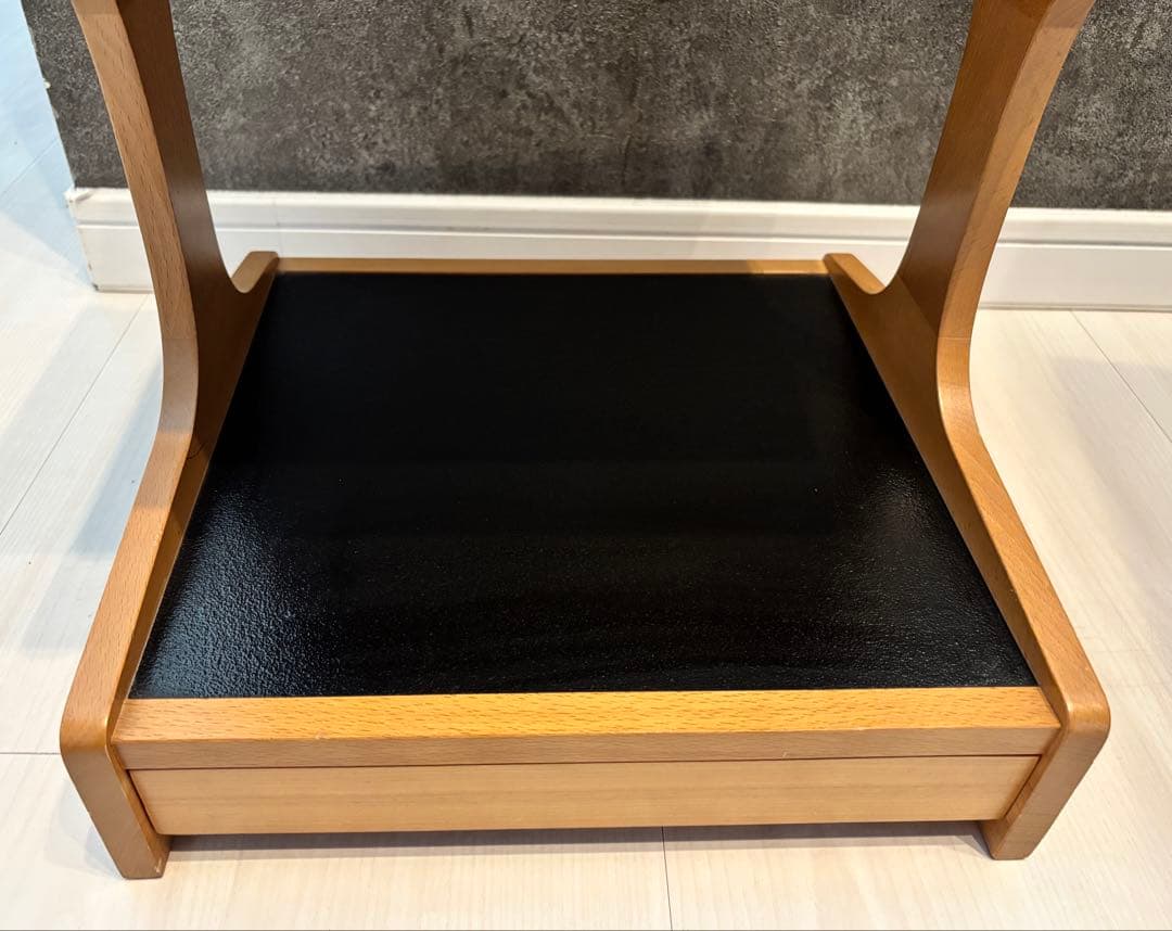 カリモク コロニアル 卓上電話台 小物置き 昭和レトロ