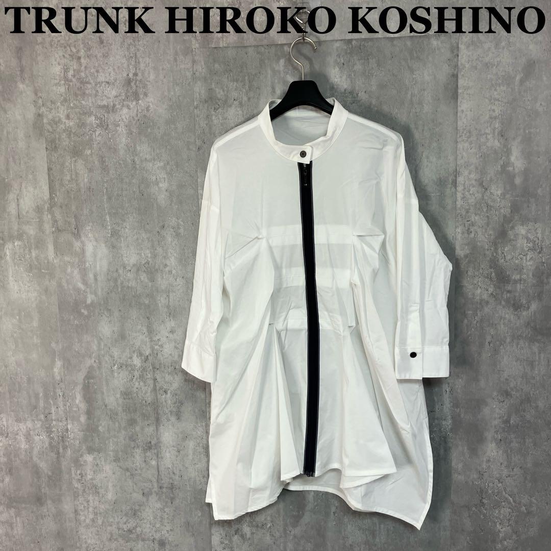 TRUNK HIROKO KOSHINO イレギュラーヘムシャツブラウス 38