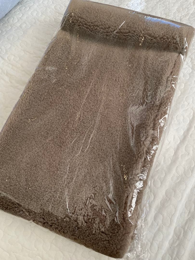 enchar ボアボリュームショールマフラー　モカ