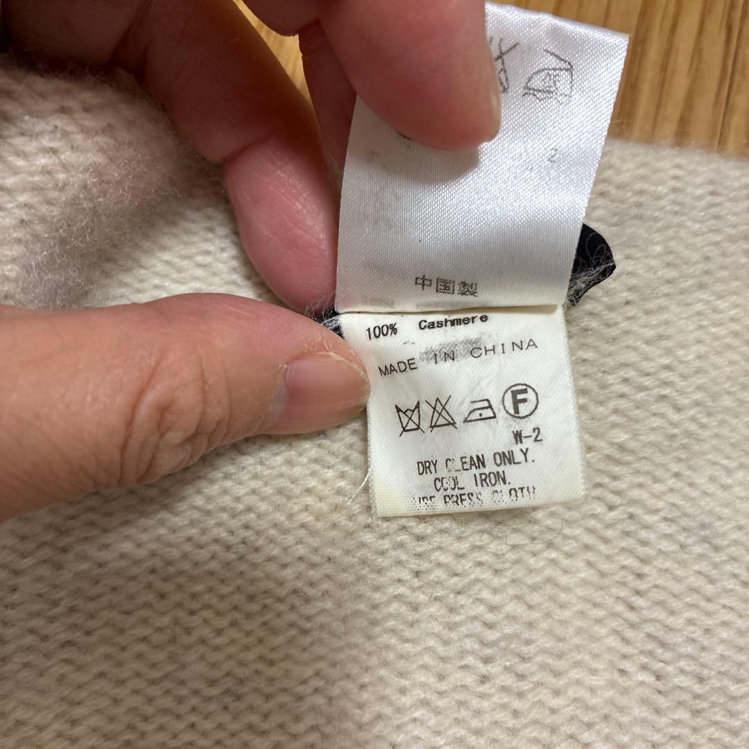 JOSEPH ジョセフ　カシミア　100 フリンジ　大判　ニットポンチョ