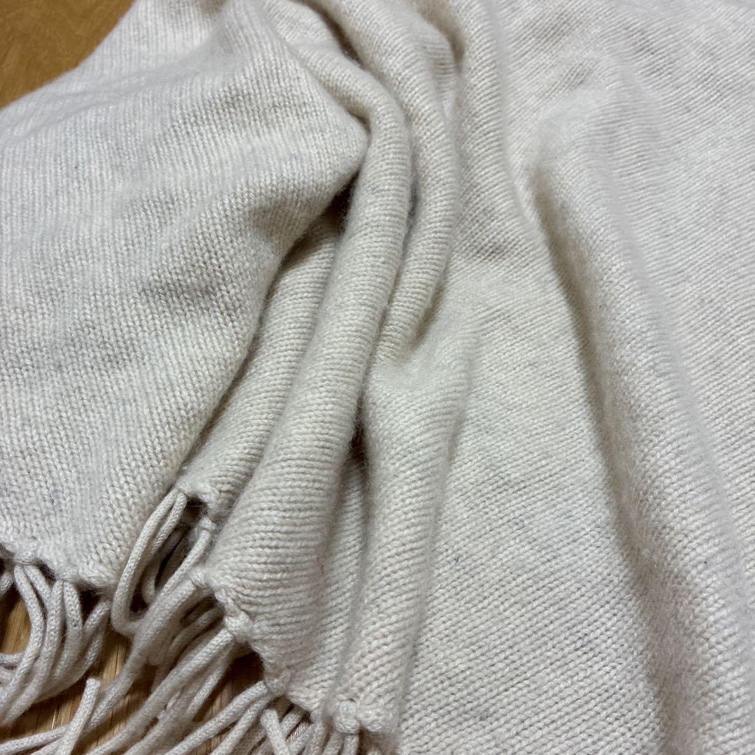 JOSEPH ジョセフ　カシミア　100 フリンジ　大判　ニットポンチョ