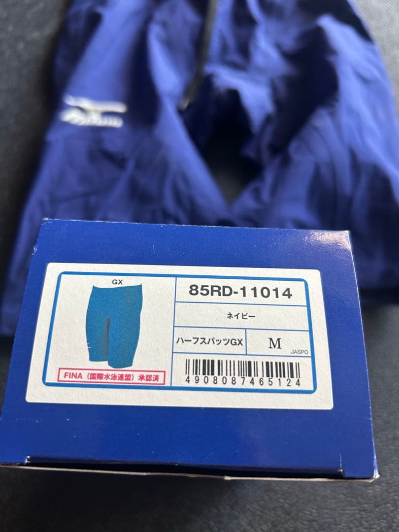 Mizuno 競泳水着 布帛 GX サイズM メンズ ネイビー