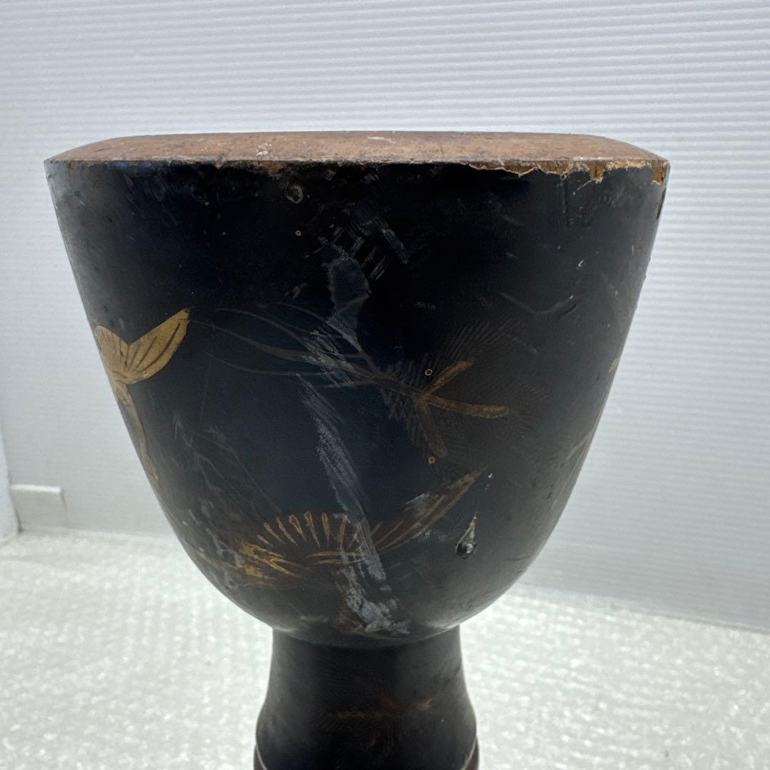 か*ろ様 小鼓　胴　鼓胴 鶴