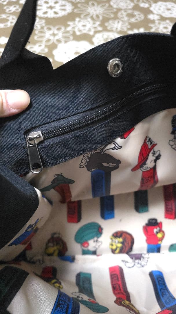 【27日迄出品】PES×ear トートバッグ 黒 キャンバス美品