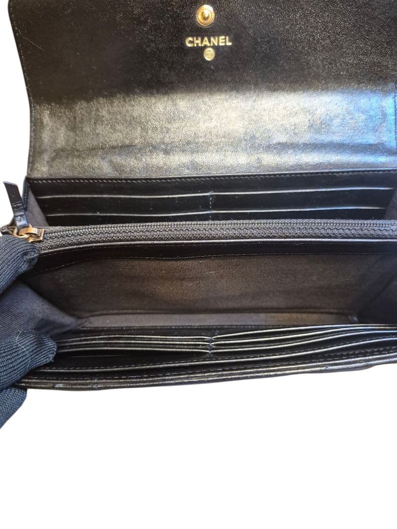 CHANEL　シャネル　ディズヌフ　マトラッセ　ラムスキン　ロングフラップ