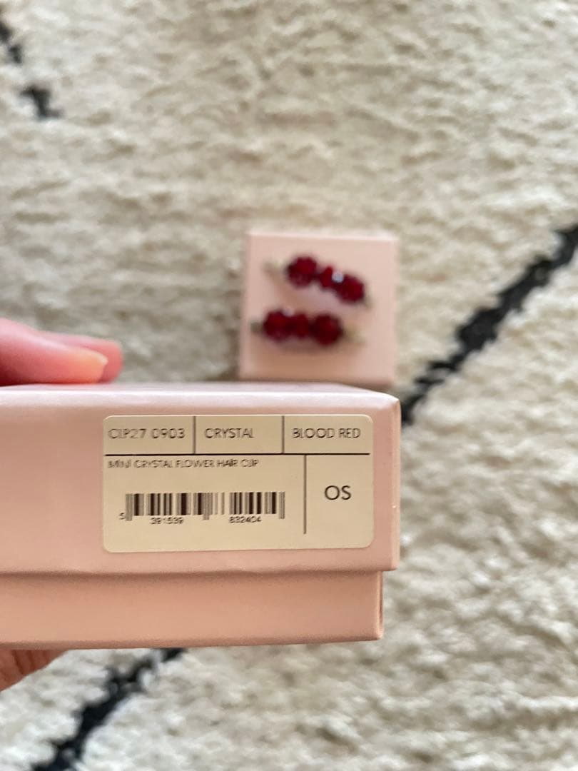 Simone Rocha シモーンロシャクリスタルヘアピン 2本セット　箱付き