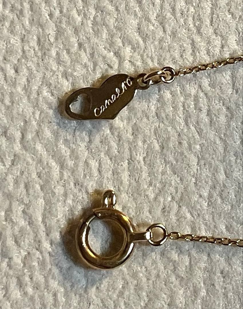 カナル4℃ ネックレス　10金イエローゴールド　ダイヤ　くまモチーフ　K10YG