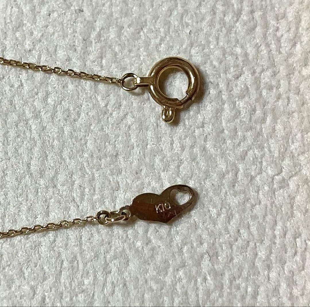 カナル4℃ ネックレス　10金イエローゴールド　ダイヤ　くまモチーフ　K10YG