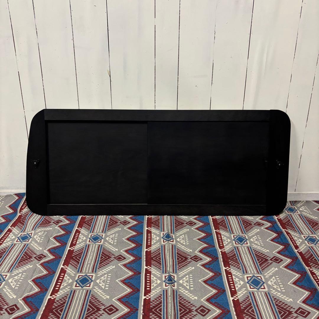 ハイエース 窓埋めパネル 開閉式 左右セット マットブラック 断熱シート加工