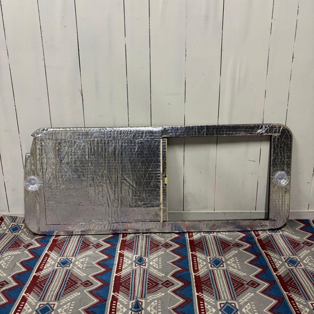 ハイエース 窓埋めパネル 開閉式 左右セット マットブラック 断熱シート加工