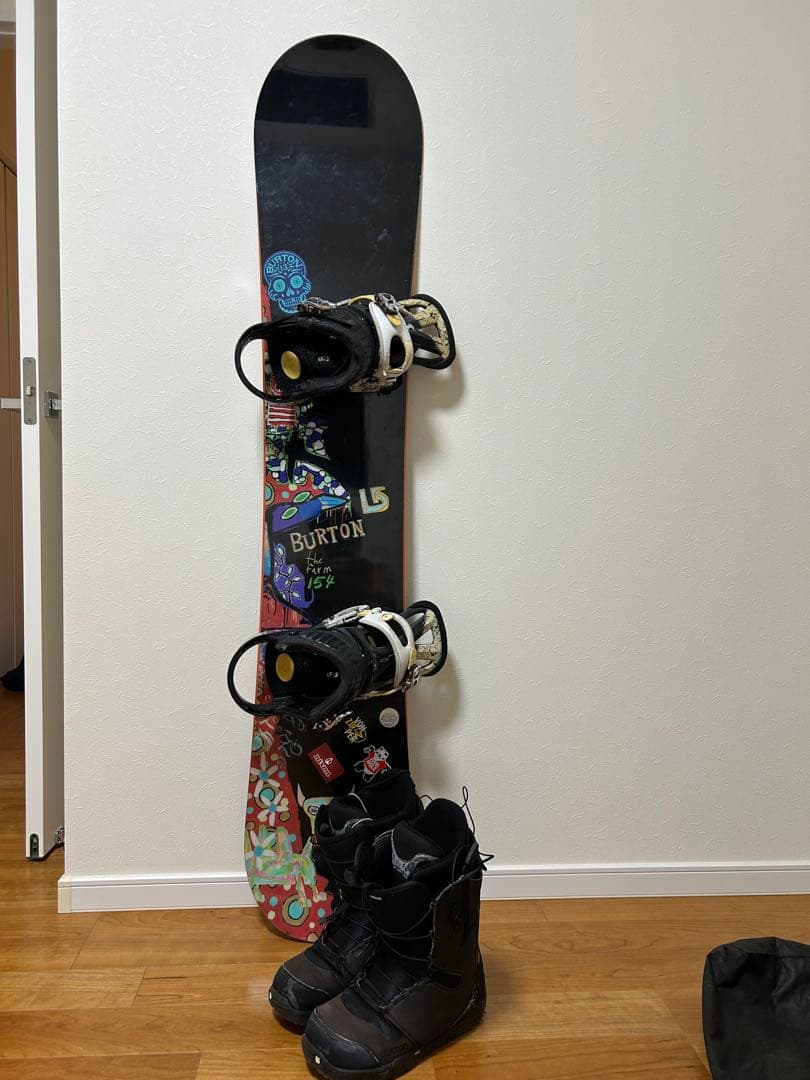 桜BURTON スノーボード ボード　ビンディング ブーツ 3点セット