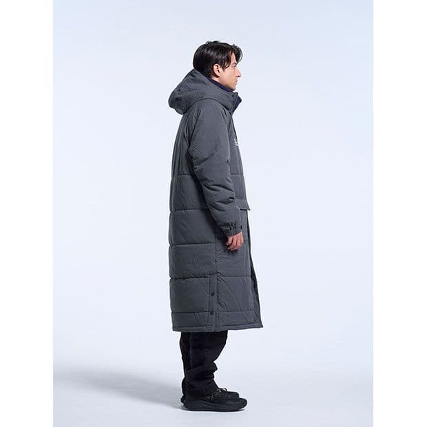 新品スボルメ発熱中綿ベンチコート灰