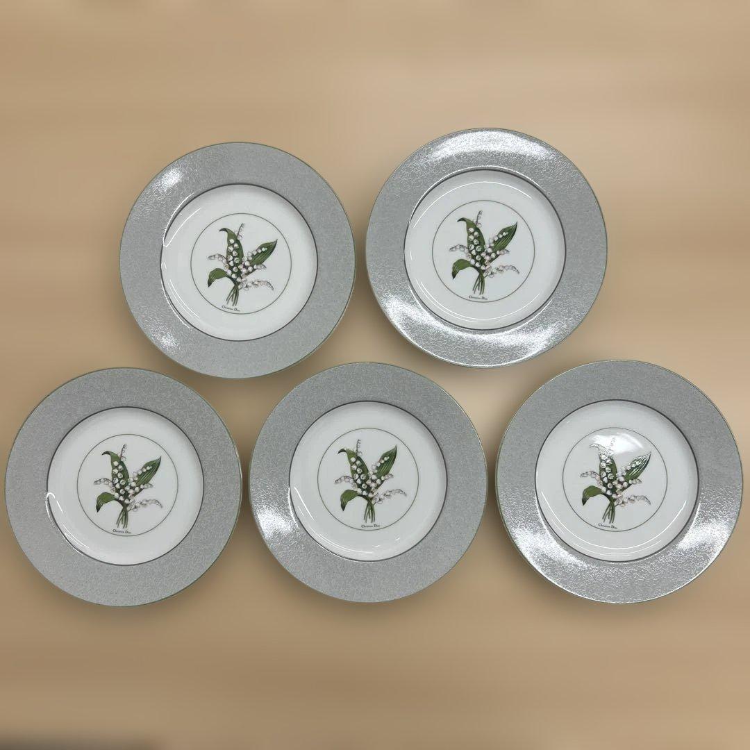 【未使用品】Christian Dior ミリラフォーレ ケーキ皿 5枚セット