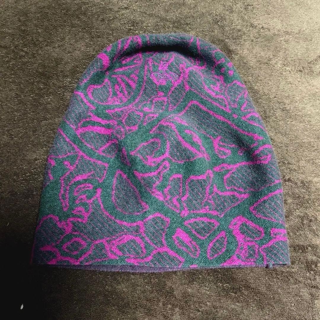 ヴィヴィアンウエストウッド ニットキャップ ムーンバット製