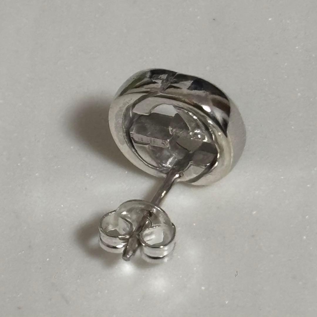GUCCI 新品同様品　インターロッキングピアス　片耳用　925silver