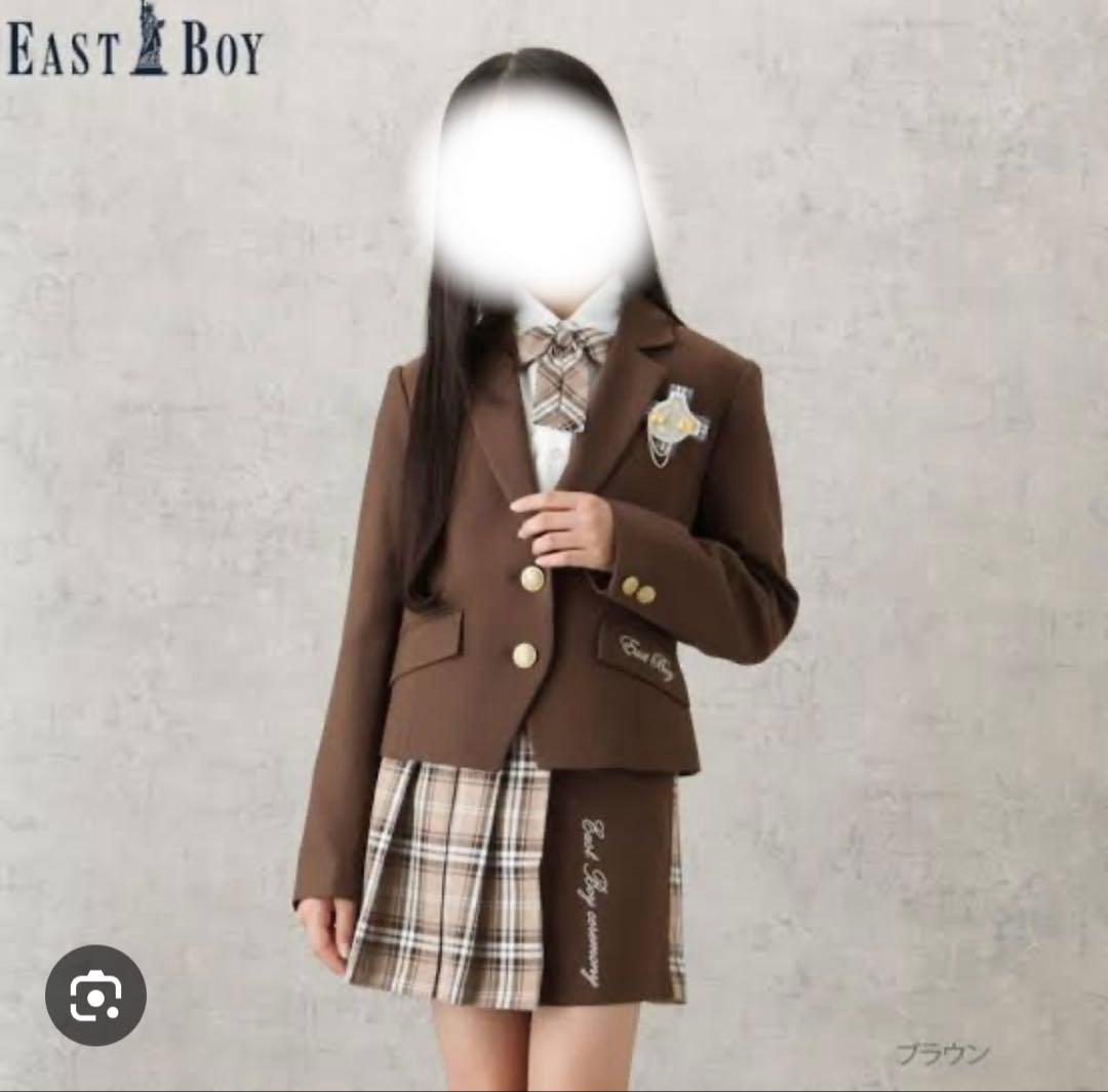 【極美品】EASTBOY セレモニー フォーマル セットアップ ブラウン 165