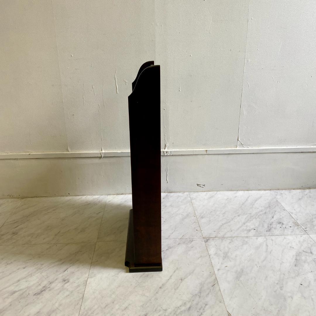 北海道民芸家具 木製ダークブラウンマガジンラック ラック 美品