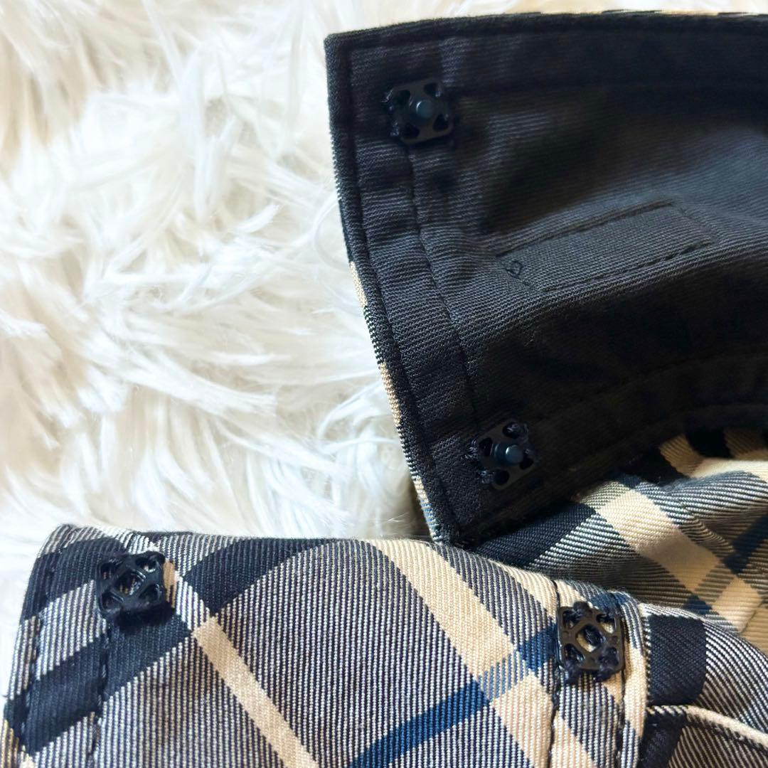 BURBERRY BLUE LABEL 2連 ベルト付 プリーツスカート