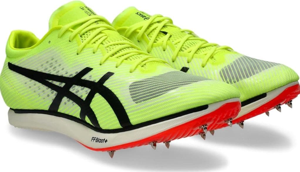 【美品】asics COSMORACER MD イエロー　レディース