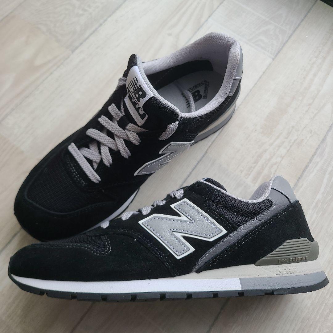 新品未使用　new balanceニューバランス　966 　ブラック　24センチ