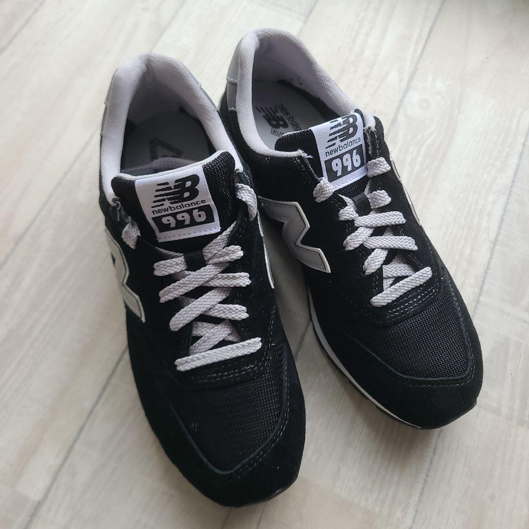 新品未使用　new balanceニューバランス　966 　ブラック　24センチ
