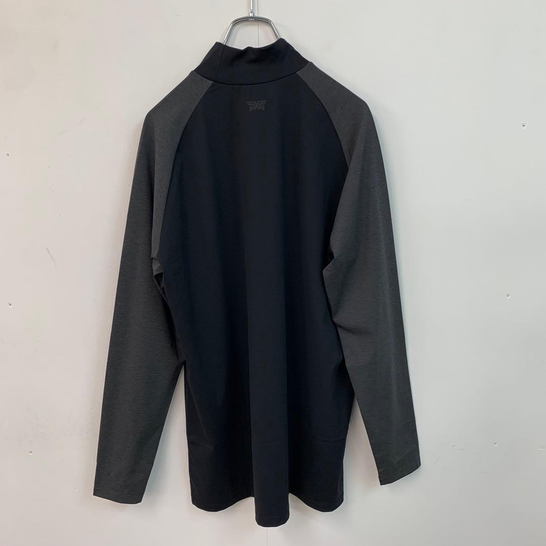 新品 未使用 PXG ツートーン ロングスリーブ モックネック ブラック L