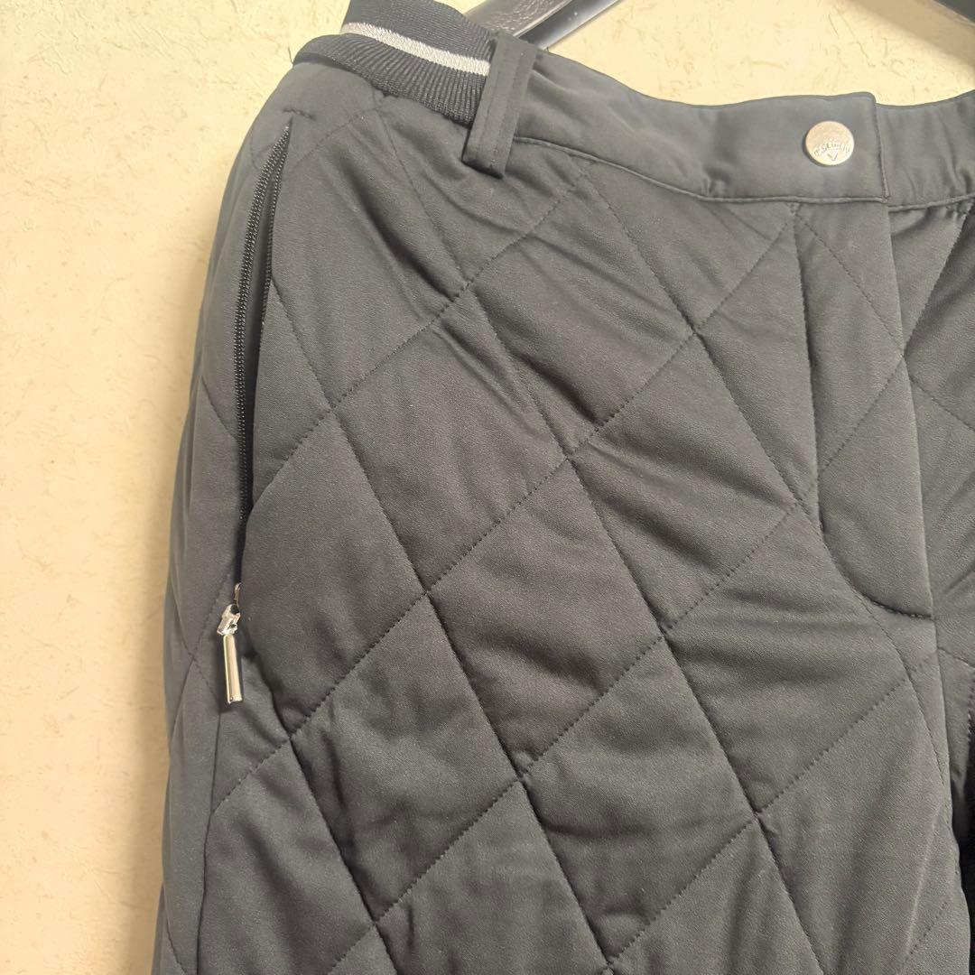 【極美品】キャロウェイcallaway パンツ 黒ブラック キルティング