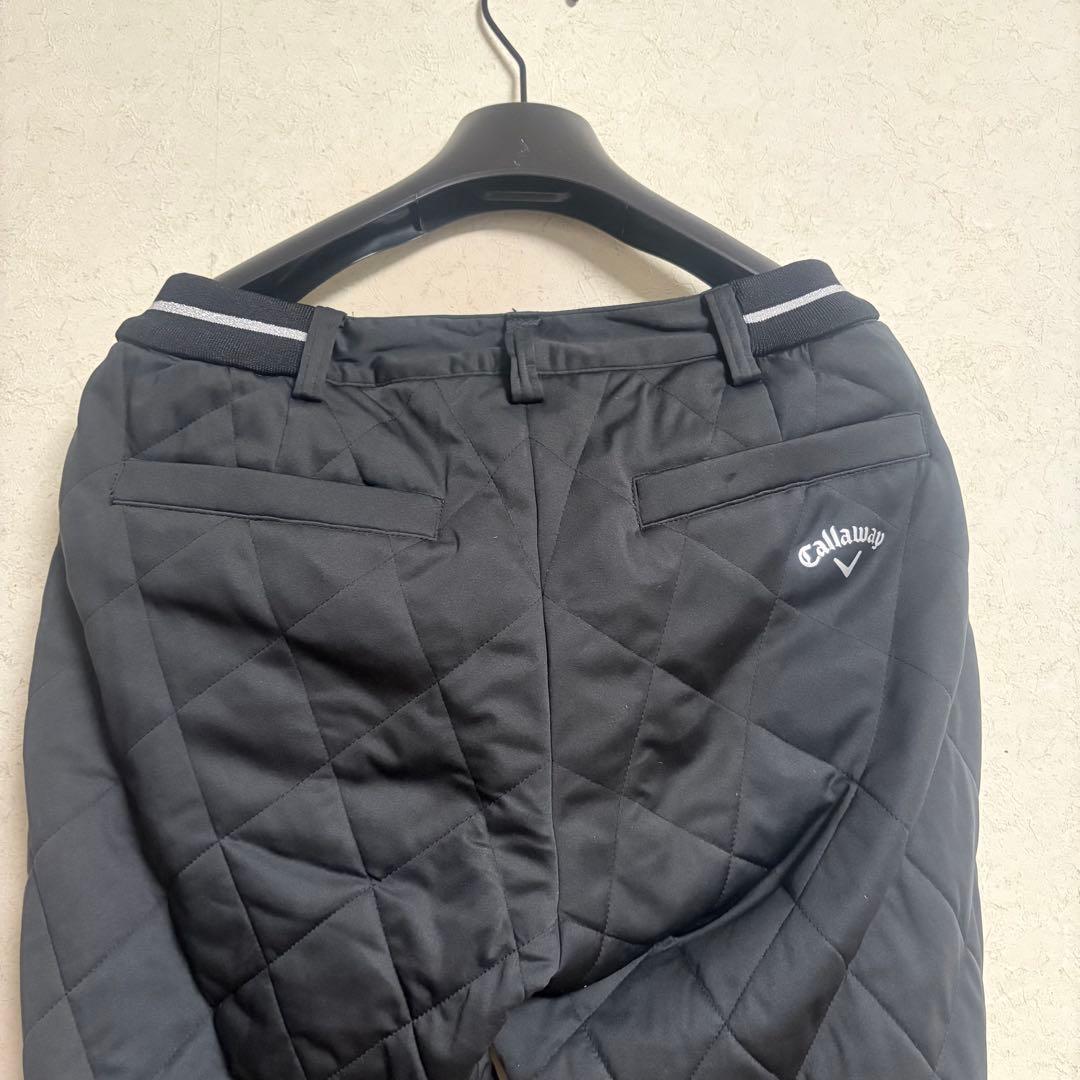【極美品】キャロウェイcallaway パンツ 黒ブラック キルティング