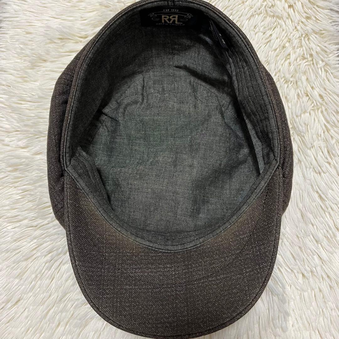 ダブルアールエル RRL キャスケット ハンチング ブラウン L