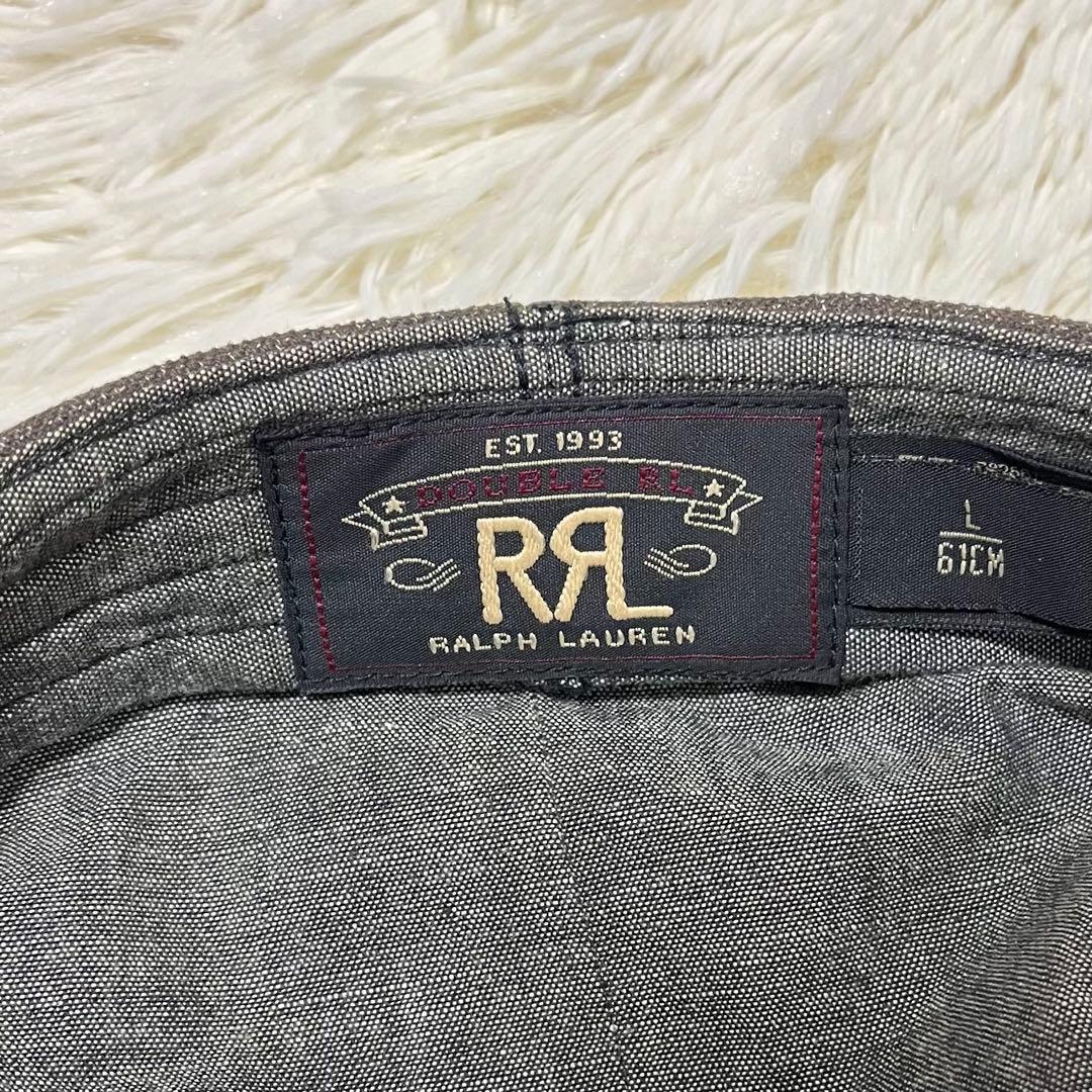 ダブルアールエル RRL キャスケット ハンチング ブラウン L